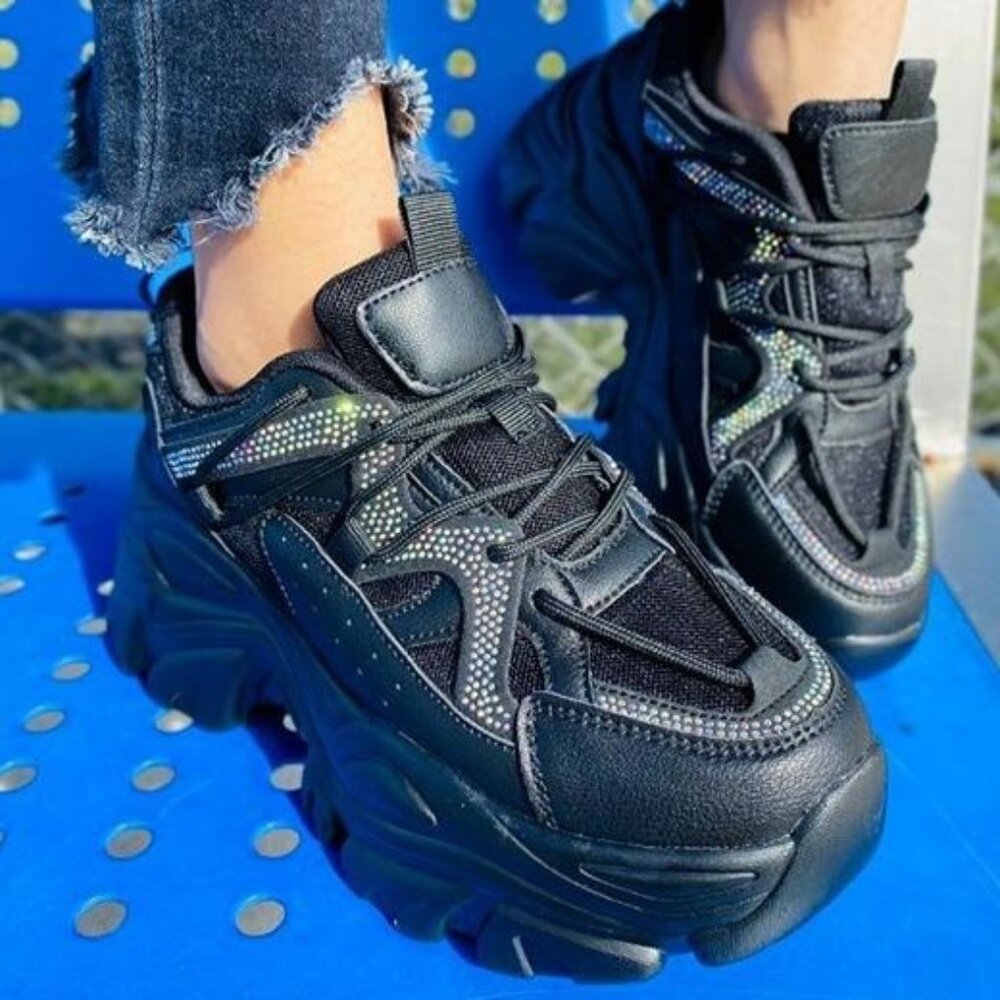 Rhinestone Chunky Sneaker